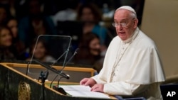 Papa Francisco nas Nações Unidas