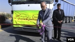 El director de Energía Atómica de Irán, Ali Akbar Salehi, durante el anuncio de que el país es auto suficiente en todo el ciclo de combustible nuclear.