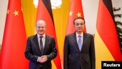 德國總理奧拉夫·朔爾茨（Olaf Scholz）11月4日在北京與中國總理李克強會晤。