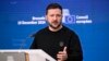 Президент України Володимир Зеленський під час пресконференції у штаб-квартирі ЄС у Брюсселі 19 грудня 2024 року. JOHN THYS/AFP