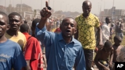Une manifestation de jeunes en colère à Goma, Nord-Kivu