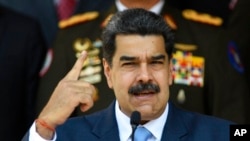 Presiden Nicolas Maduro di Istana Kepresidenan Venezuela, Miraflores, Caracas. (Foto: dok).