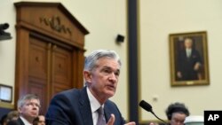 Jerome Powell, Presidente de la Junta de la Reserva Federal, comparece ante la Comisión de Servicios Financieros de la Cámara de Representantes. 10 de Julio, 2019.