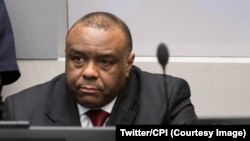 L'ancien vice-président congolais Jean-Pierre Bemba à la CPI, La Haye, 8 juin 2018. (Twitter/CPI)