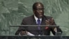 FILE: President Robert Mugabe addressing United Nations General Assembly