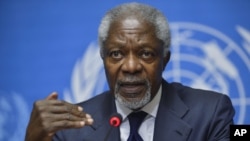 Foto de archivo de Kofi Annan, enviado especial de Naciones Unidos para Siria. Annan dijo haber llegado a un acuerdo con el dictador Bashar Assad para contener la violencia.