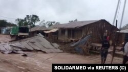 Ancuabe-Sede, província de Cabo Delgado, depois da passagem do ciclone Kenneth, em Abril. Solidarmed