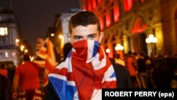 Un supporter du "Non" le 19 septembre 2014 à Glasgow, Écosse, le 25 juin 2016. EPA/ROBERT PERRY