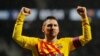 Leonel Messi à la fin du match entre l'Atletico Madrid et le FC Barcelona, Espagne, le 1er décembre 2019.