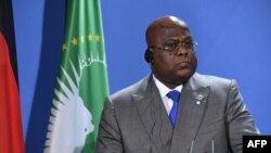 ARCHIVES - Le président de la RDC, Félix Tshisekedi, à Berlin, le 27 août 2021.