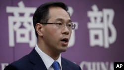 中國商務部發言人高峰 （資料照片）