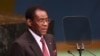 Teodoro Obiang Nguema Mbasogo, président de la Guinée équatoriale, prend la parole à New York, le 24 septembre 2018.