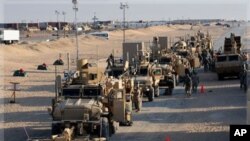 Sojojin Amirka na rundunar Calvary a lokacinda suka isa kasar Kuwait