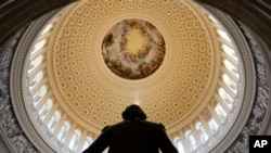FILE - The Capitol Rotunda is seen on Capitol Hill in Washington, Jan. 30, 2018