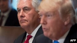 Рекс Тіллерсон (л) і Дональд Трамп