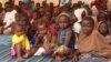 Children escaped from the Central African Republic civil war study at Gado Badzere refugee camp in Cameroon. (Photo by Eugene Nforngwa)