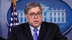 Fiscal general de Estados Unidos William Barr. Foto de archivo.
