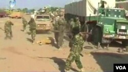 Les troupes tchadiennes qui mènent une offensive contre Boko Haram le 2 février 2015.
