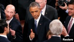 Le président Barack Obama au Congrès mardi soir (Reuters)