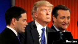 El debate en Detroit se caracterizó por un fuerte enfrenamiento entre Trump y los otros tres candidatos. 