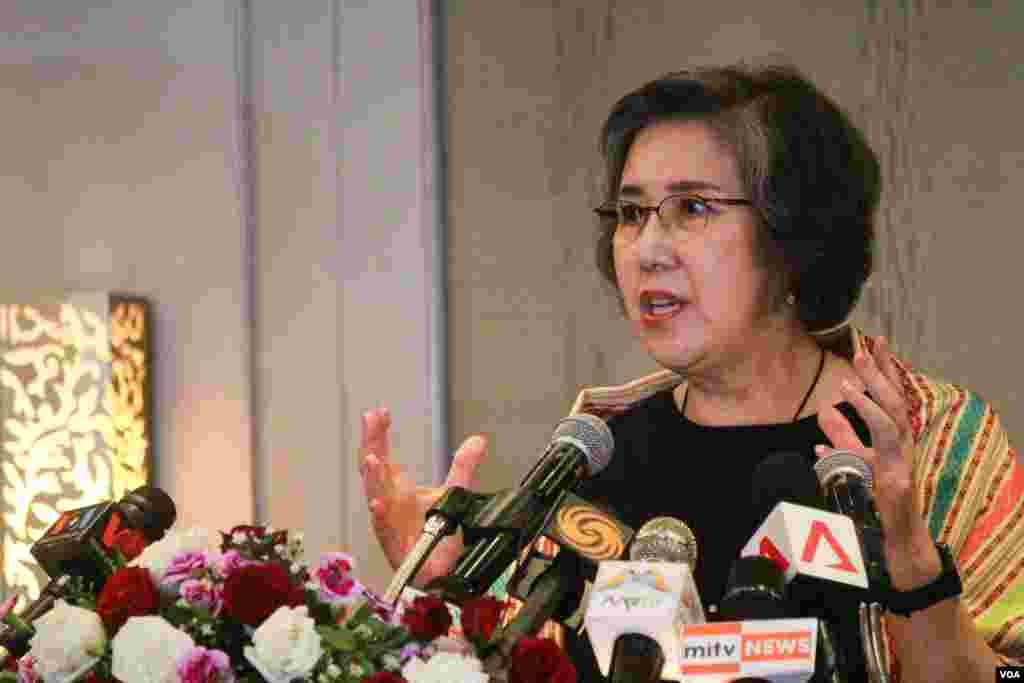 မြန်မာနိုင်ငံဆိုင်ရာ ကုလသမဂ္ဂ လူ့အခွင့်အရေးအထူးကိုယ်စားလှယ် Dr.Yanghee Lee သတင်းစာရှင်းလင်းပွဲ