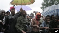 Demonstrators protest Islamist takeover of northern Mali (July 2012 photo)
