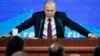 Ruski predsednik Vladimir Putin govori tokom godišnje konferencije za štampu u Moskvi, Rusija, 20. decembra 2018.