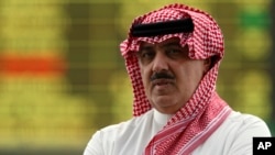Pangeran Prince Miteb bin Abdul Aziz, putra dari Raja Arab Saudi, Raja Abdullah bin Abdul Aziz al-Saud, di Riyadh, Arab Saudi, 23 Oktober, 2008. Raja Salman memecat Pangeran Miteb bin Abdullah dari posisinya sebagai kepala Garda Nasional. 