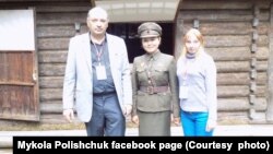 Український дослідник Північної Кореї Микола Поліщук під час візиту до Пхеньяна у 2017 році. Фото з Facebook