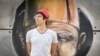 Elias El Haddad wears a Boshie, a hat he hopes will bring back the tarboosh for the 21st century. (J. Owens/VOA)