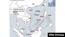 南中國海經濟區地圖