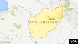Peta wilayah Afghanistan dan letak ibukota Kabul.