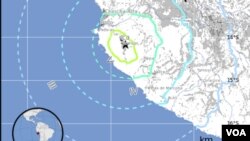El sismo de 6,3 de magnitud se ubicó cerca de la costa central de Perú, según informa el Servicio Geológico en Estados Unidos.