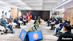 ASEAN leader's meeting in Jakarta, Indonesia April 24 2021