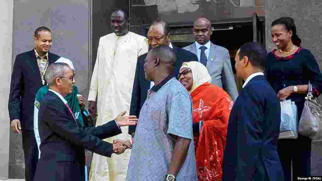 Ziyarar Fira Ministan Jamuhuriyar Nijar Brigi Rafini a VOA (Ouhoumoudou Mahamadou, Ibrahim Yacouba, Salmou Gourouza, Halima Djimrao, Abdoulaziz Adili Toro) 