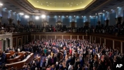 Miembros de la Cámara de Representantes de EEUU reunidos en el Capitolio de Washington DC, el 3 de enero de 2025.