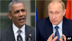 Shugaban Amurka Obama da Shugaban Rasha Putin