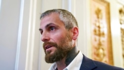 Michael Fanone, a Washington Metropolitan Police Department officer who was attacked and beaten during the Jan. 6, attack on the Capitol, leaves a meeting with House Minority Leader Kevin McCarthy, R-Calif., at the Capitol in Washington, June 25, 2021.