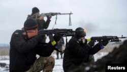 Українські солдати поблизу Лисичанська.