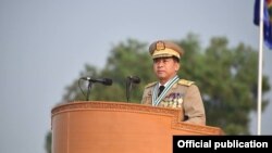 緬甸軍方領導人敏昂蘭大將。