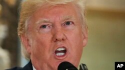 Le président Donald Trump à New York, 15 août 2017.