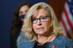 Liz Cheney di Gedung Capitol, Washington, D.C., 20 April 2021.