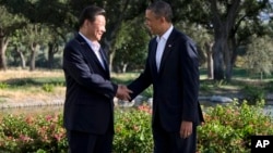 美国总统奥巴马与中国国家主席习近平
