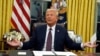 Президент Дональд Трамп в Овальном кабинете Белого дома в понедельник, 20 января 2025 года (Фото AP/Эван Вуччи)