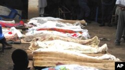 Des victimes de bandes armées sont identifiés à Bujumbura, le 19 septembre 2011