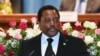 Le président Joseph Kabila prononce un discours devant le Congrès au Palais du Peuple à Kinshasa, RDC, 5 avril 2017.