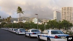 夏威夷警方為峰會戒備。