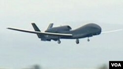 Pesawat tak berawak Amerika 'Global Hawk' (Foto: dok).
