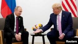 "Katta yettilik" yig'ini doirasida o'tgan Tramp-Putin uchrashuvi, Osaka, Yaponiya, 2919-yil, 28-iyun