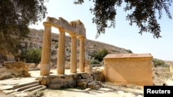A general view of the ancient ruins of the Greek and Roman city of Cyrene, in Shahhat, Libya October 20, 2018. 